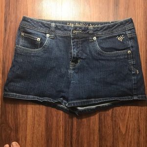 Justice stone wash jean shorts, size- 14 1/2